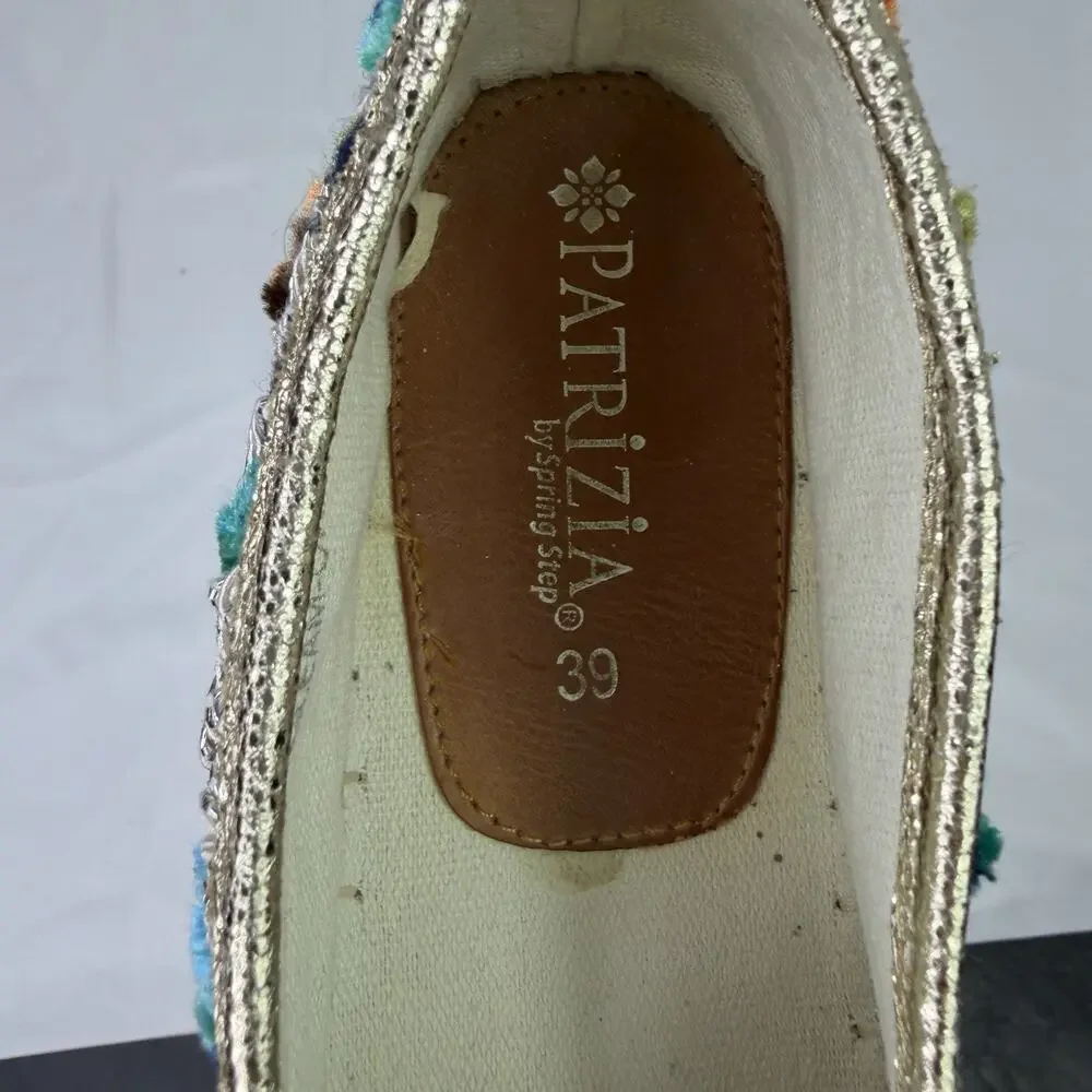 Patrizia By Spring Step Espadrille Shoes Size 39 US 8.5 colorful, bohemian, cool